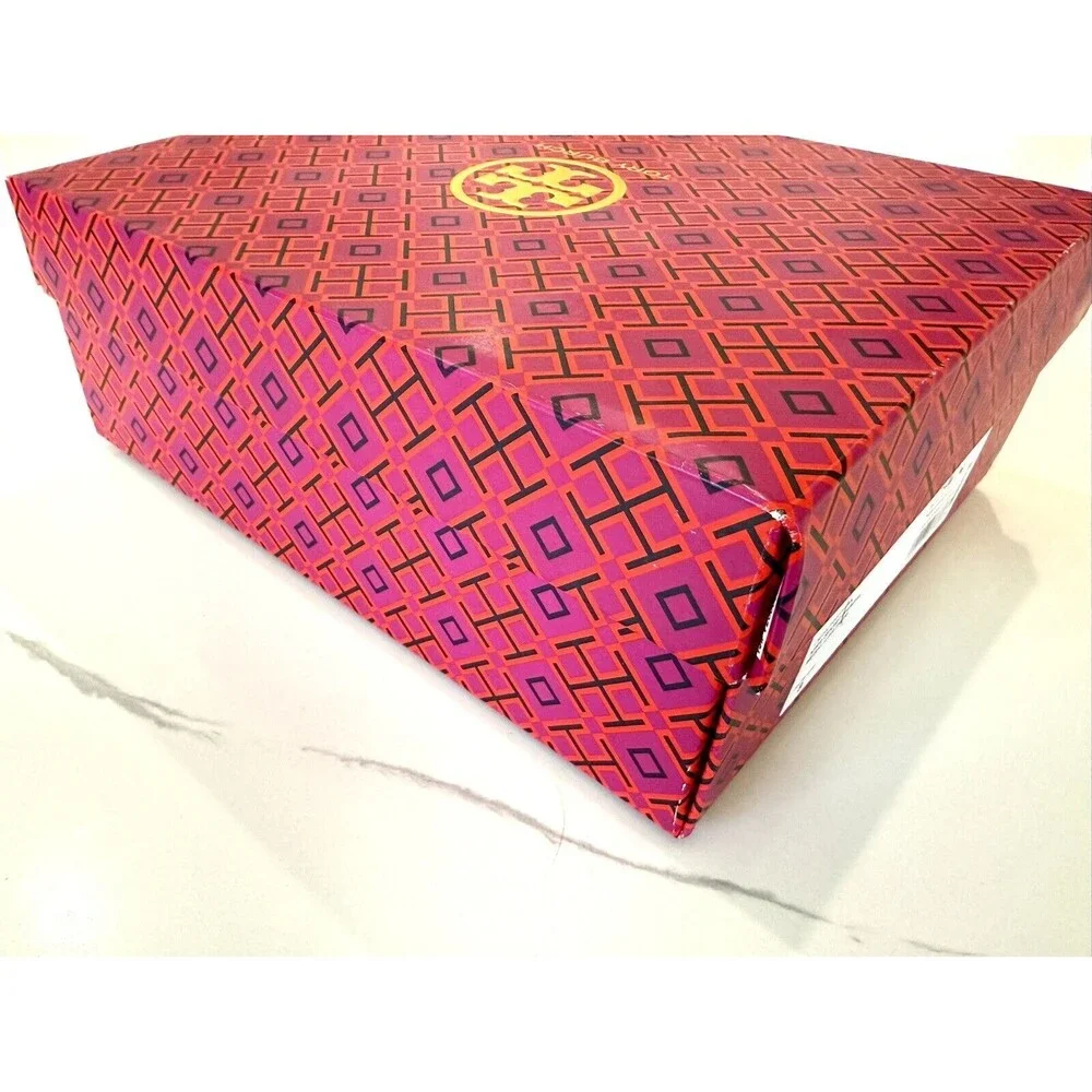 Authentic Tory Burch Shoebox Storage Decor Gift Box‎ W/ Tissue Paper 12x9x4.5